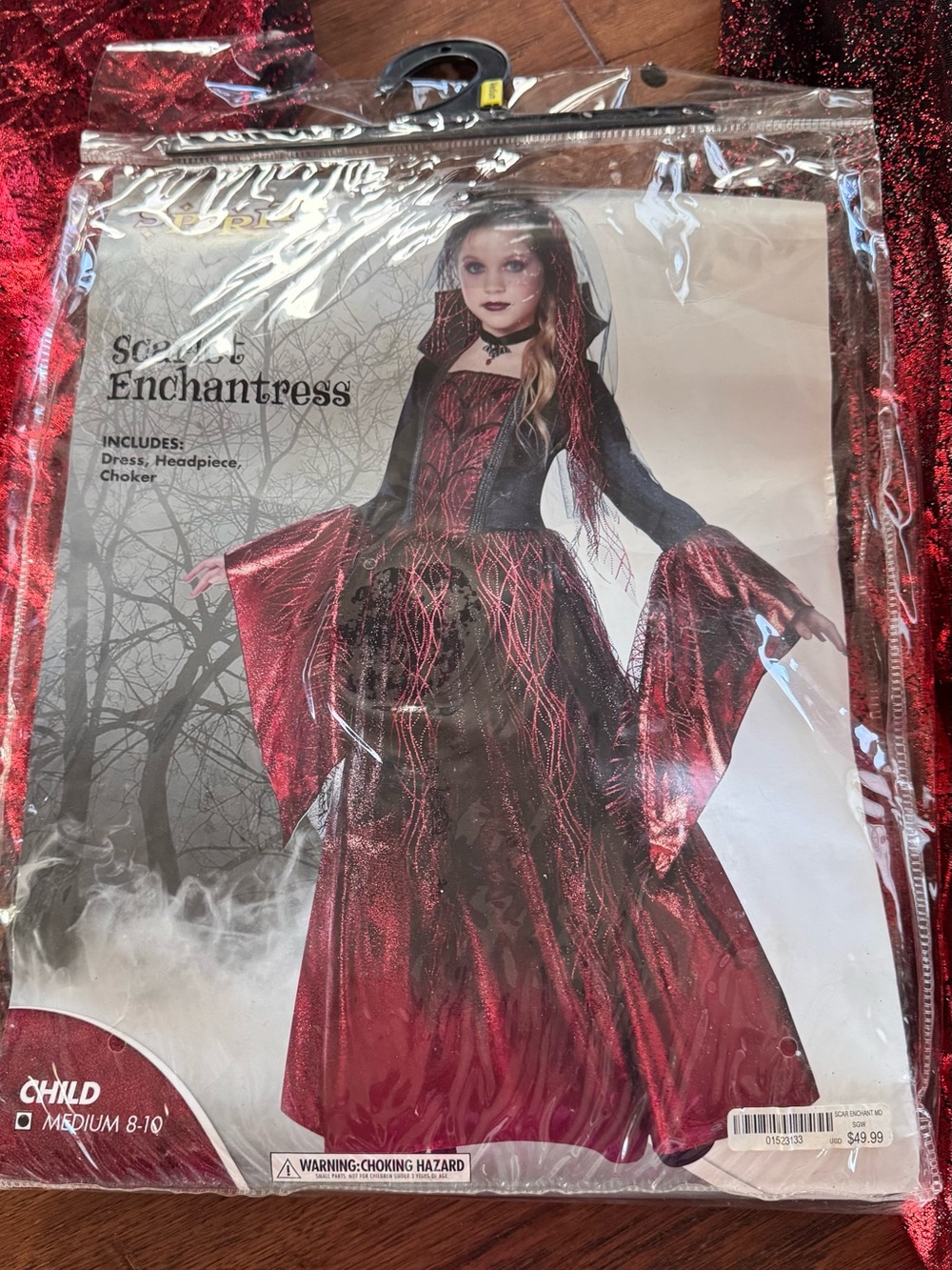 Spirit Scarlet Enchantress Girls' Vampire Dress Costume